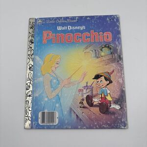 Vintage 1948 Walt Disney's Pinocchio Little Golden Book Hardcover
